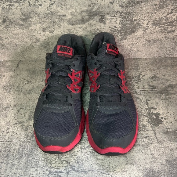 Nike Relentless 2 Running Shoes 511914-008 Mens sz 11.5 - grey/red - Picture 2 of 6